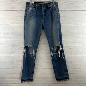 Joe's Jeans Dark Wash The Ex Lover Boyfriend Ripped Knee Jeans Size 26